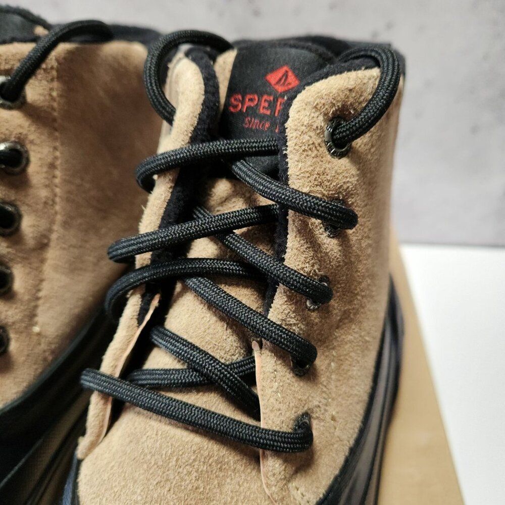 Sperry Mens Ice Breaker Boots Tan/Blk Size 8.5 US Waterproof All-Weather - Picture 4 of 16